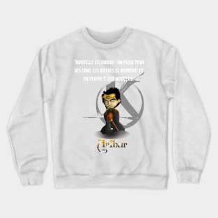 New technique: we pass for idiots, the others laugh, and we hit. It's new. Crewneck Sweatshirt